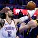 Illustration for article titled The Thunder Are Being Shady About Steven Adamss Possibly Injured Arm
